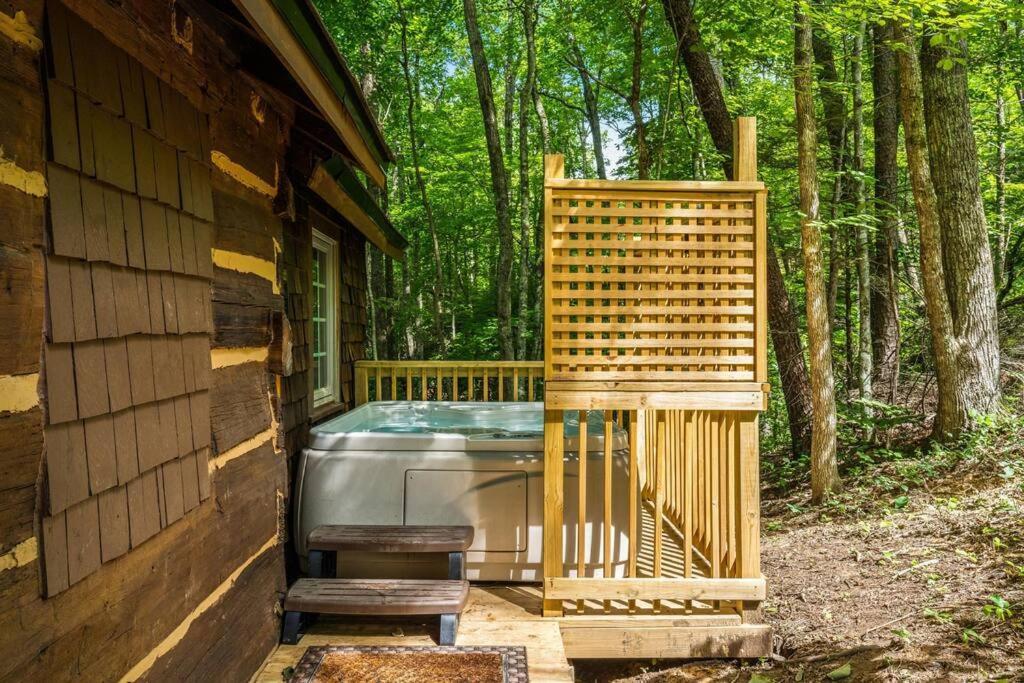Boozy Bear Bungalow Romantic Cabin 5 Mins 2 Downtown With Hot Tub And Fire Pit 蓋特林堡 外观 照片