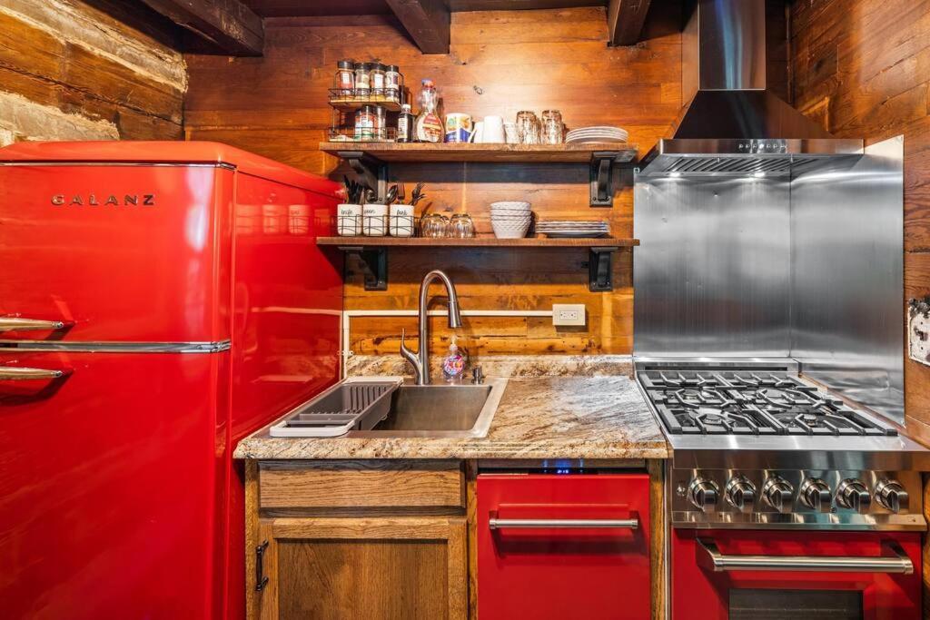 Boozy Bear Bungalow Romantic Cabin 5 Mins 2 Downtown With Hot Tub And Fire Pit 蓋特林堡 外观 照片