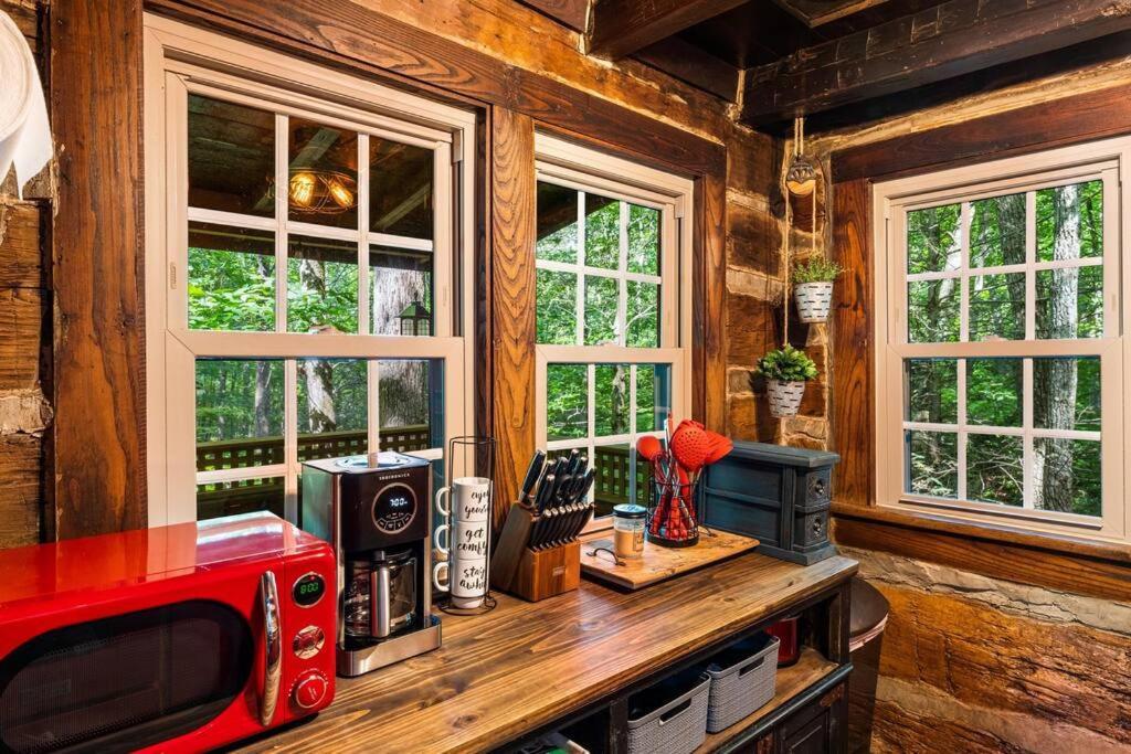Boozy Bear Bungalow Romantic Cabin 5 Mins 2 Downtown With Hot Tub And Fire Pit 蓋特林堡 外观 照片